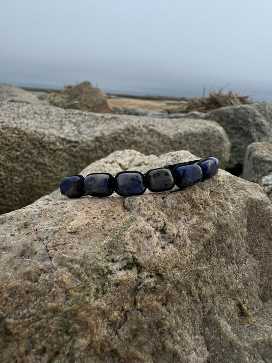 Sodalite Crystal nugget bracelet
