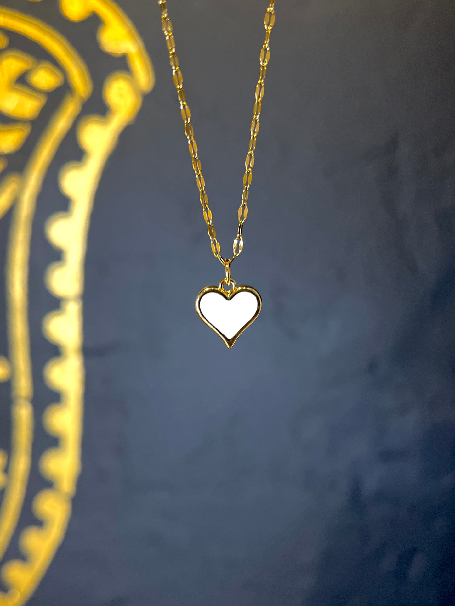 White Heart pendant