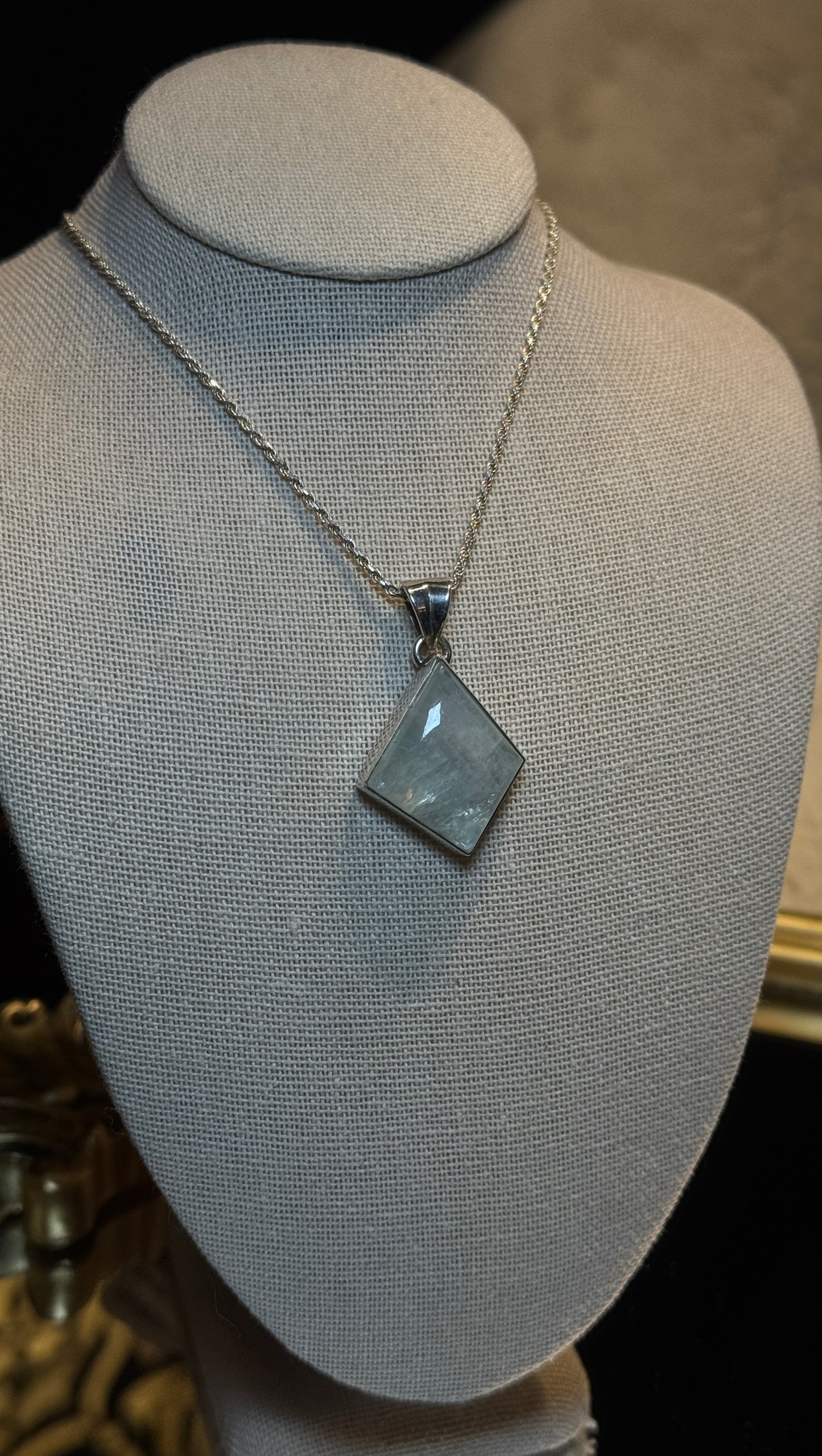 Abstract Moonstone Pendant