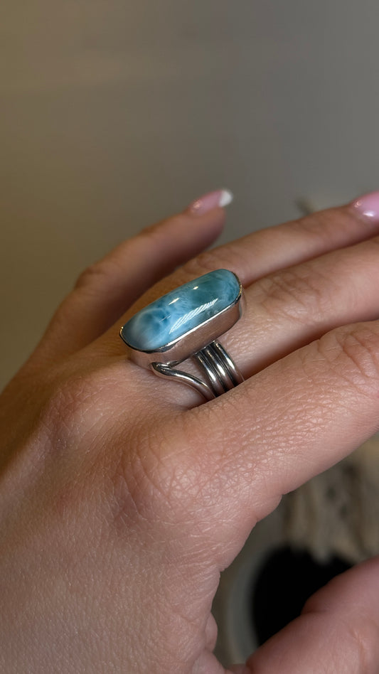 Larimar ring 065