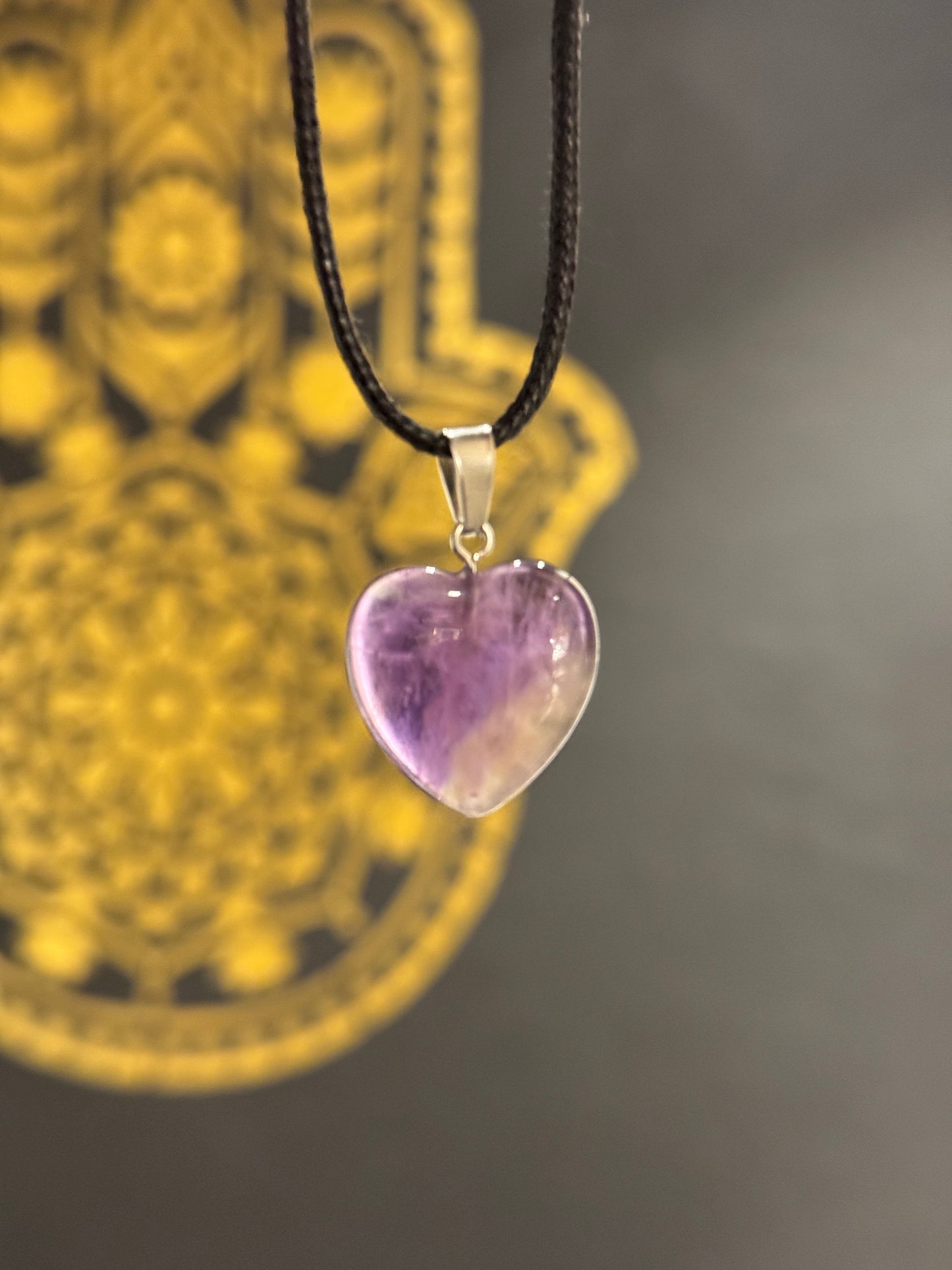 Amethyst Heart Pendant