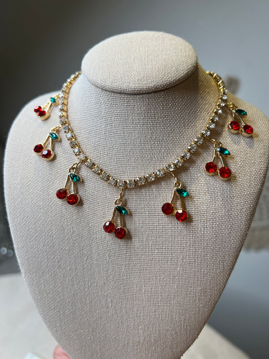 Cherry garden choker