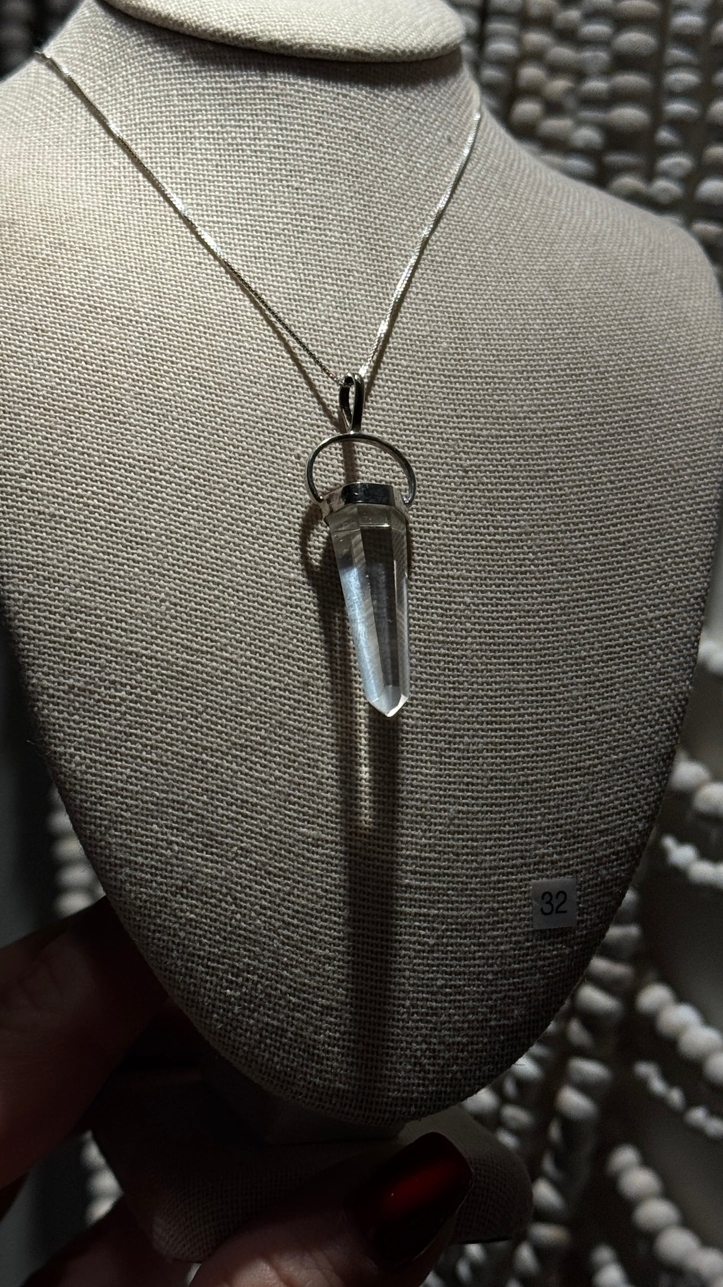 Clear Quartz Point Pendant