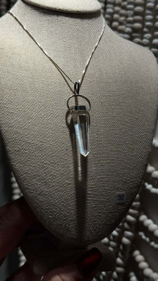 Clear Quartz Point Pendant