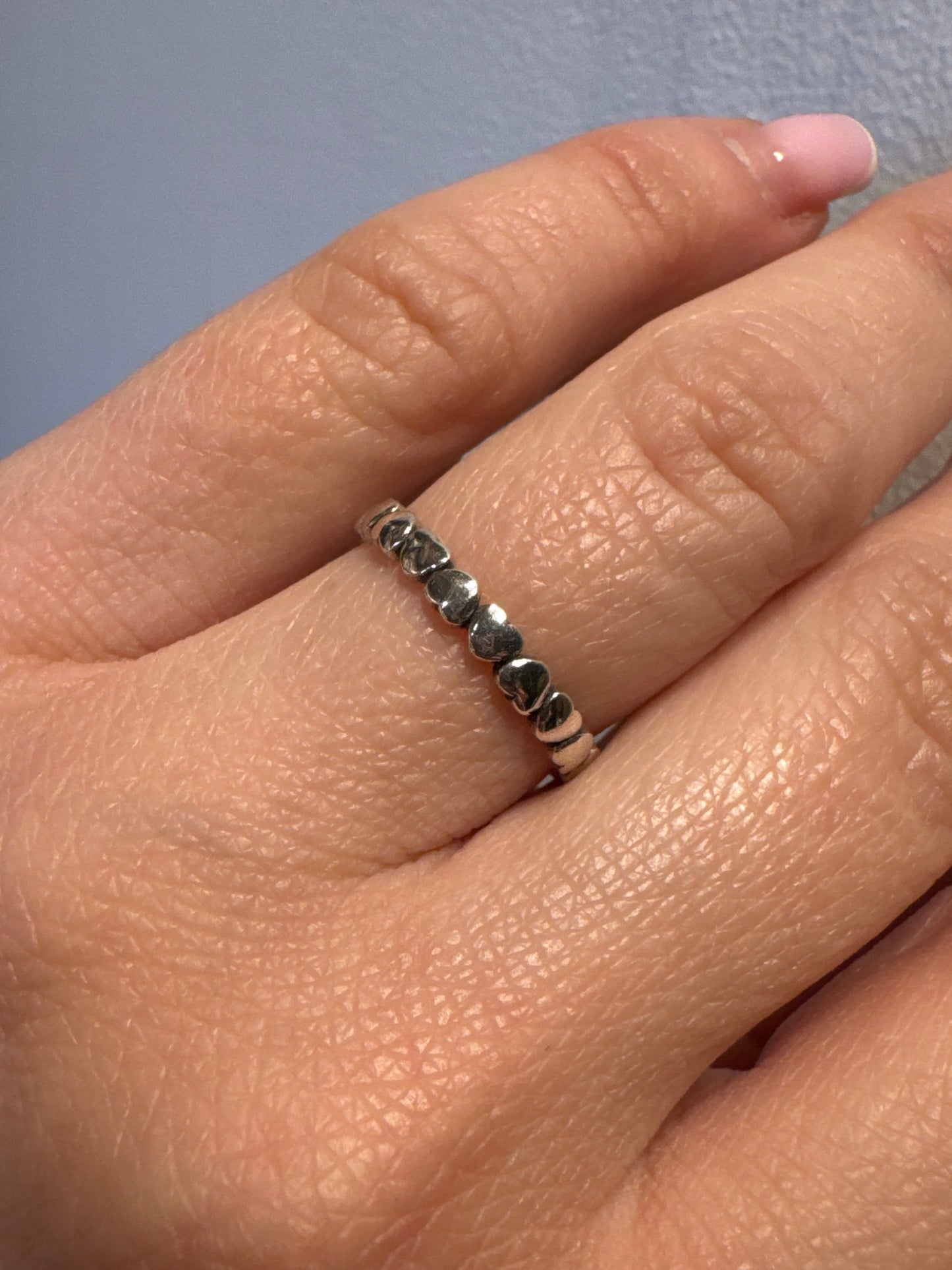 Little Hearts Silver Ring