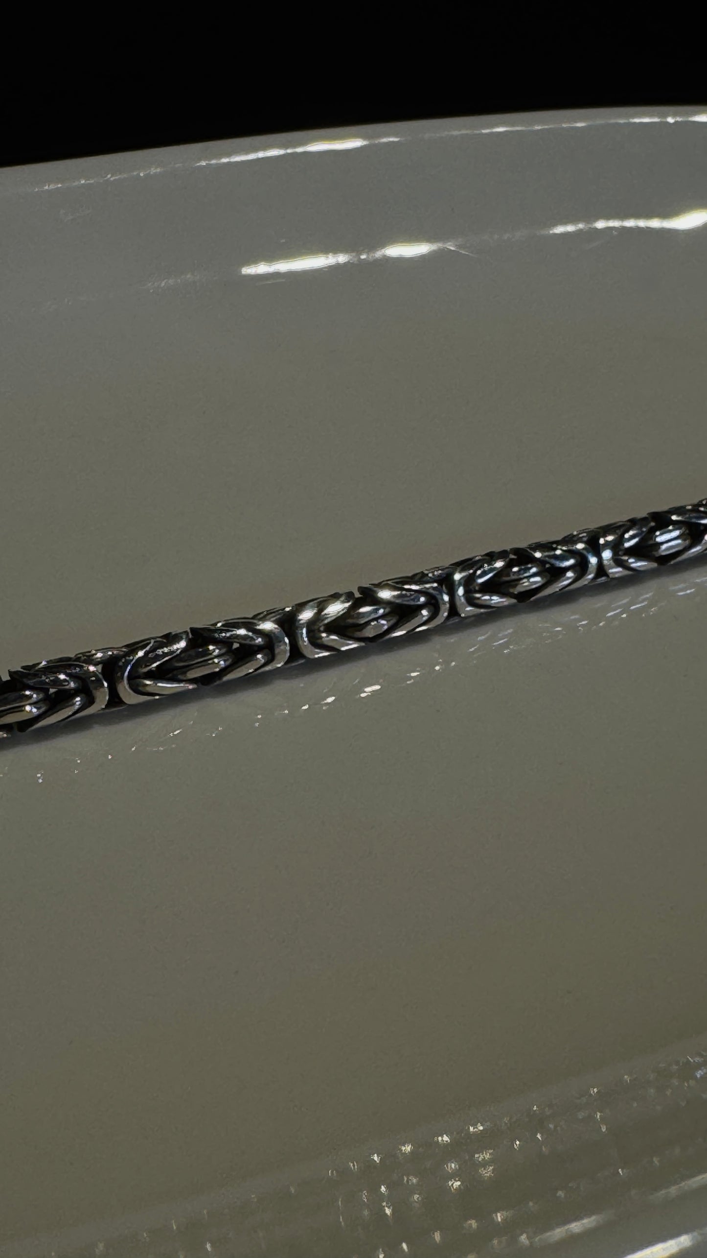 Handwoven Byzantine Chain – 30” Sterling Silver