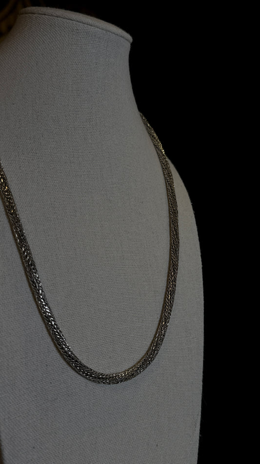Braided Foxtail Silver Chain