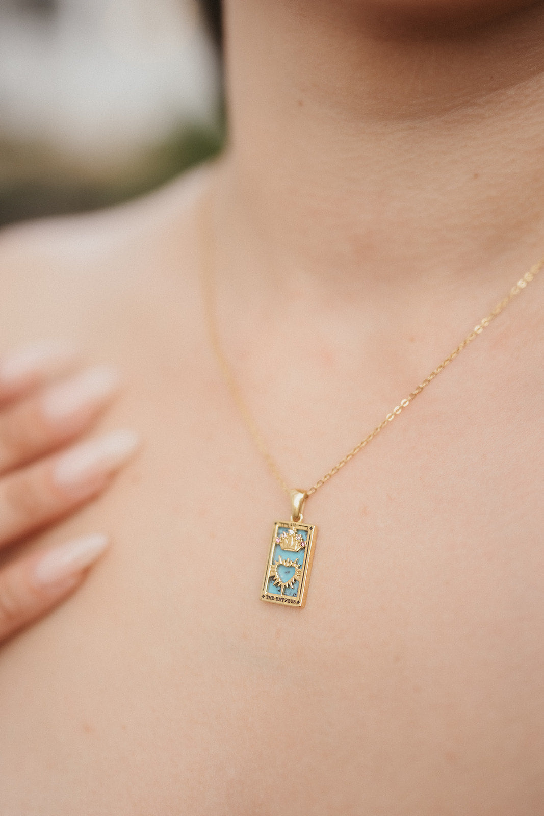delicate spiritual necklace