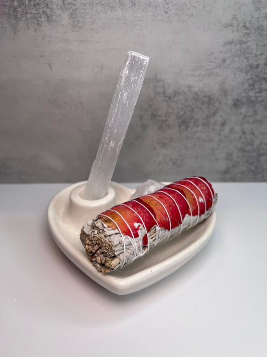 2 in 1 Smudge Tray & Crystal Holder