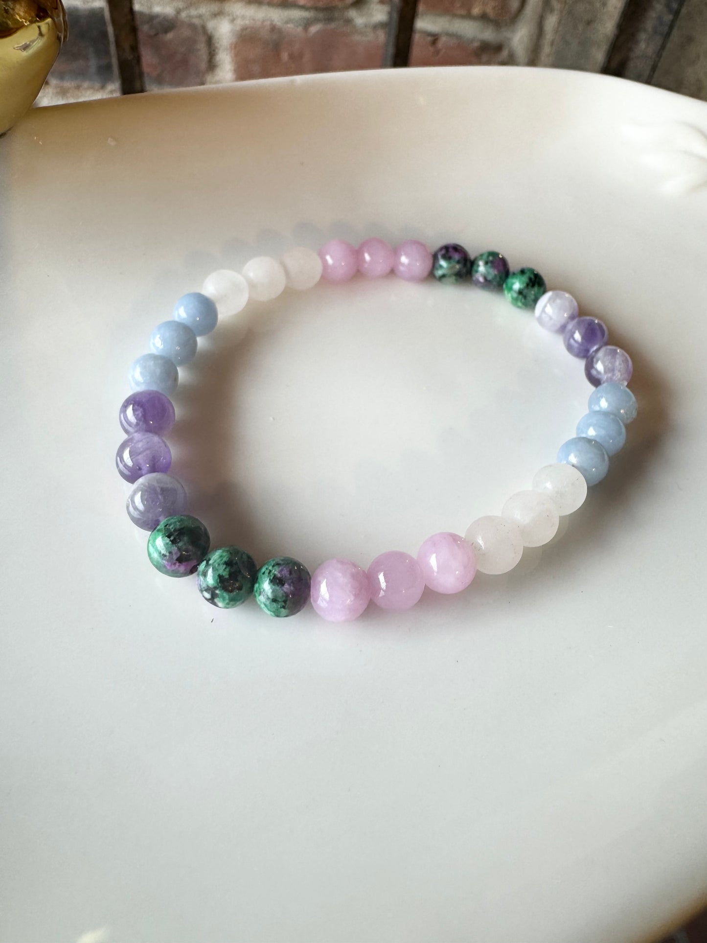 Multicrystal Bracelet in Pastel Colors