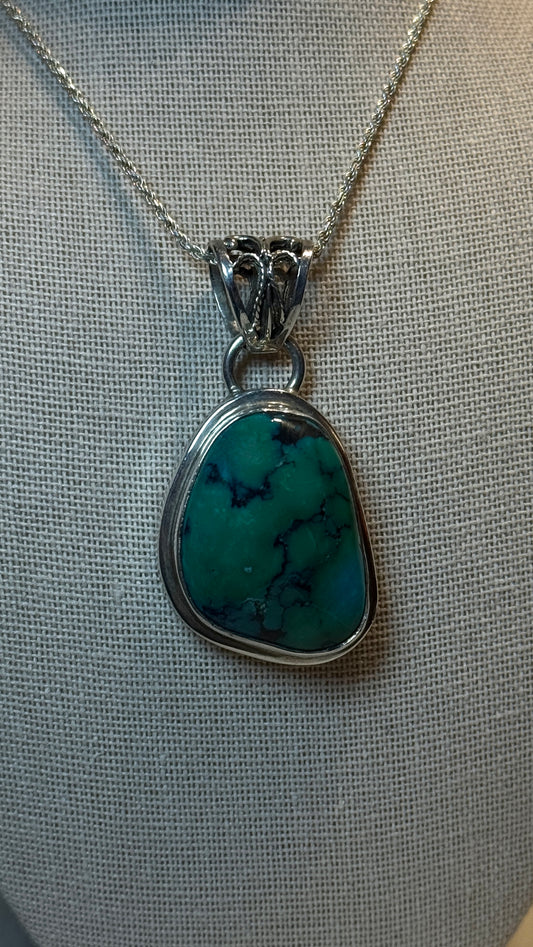 African Turquoise Pendant