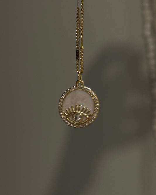 Evil eye bohemian necklace