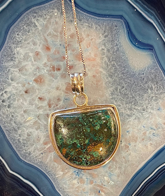 African Turquoise Pendant