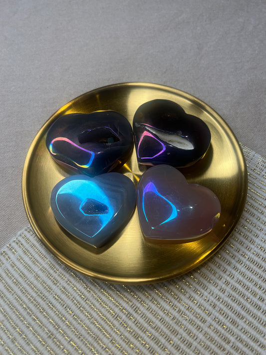 Agate aura heart