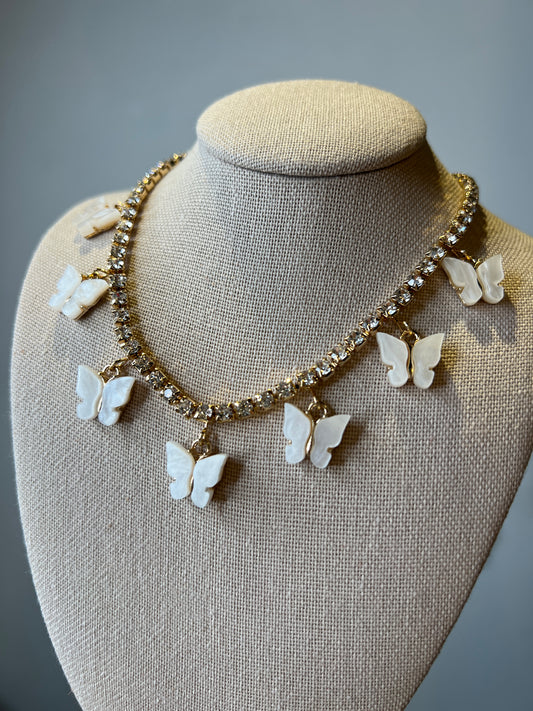 Butterflies choker necklace