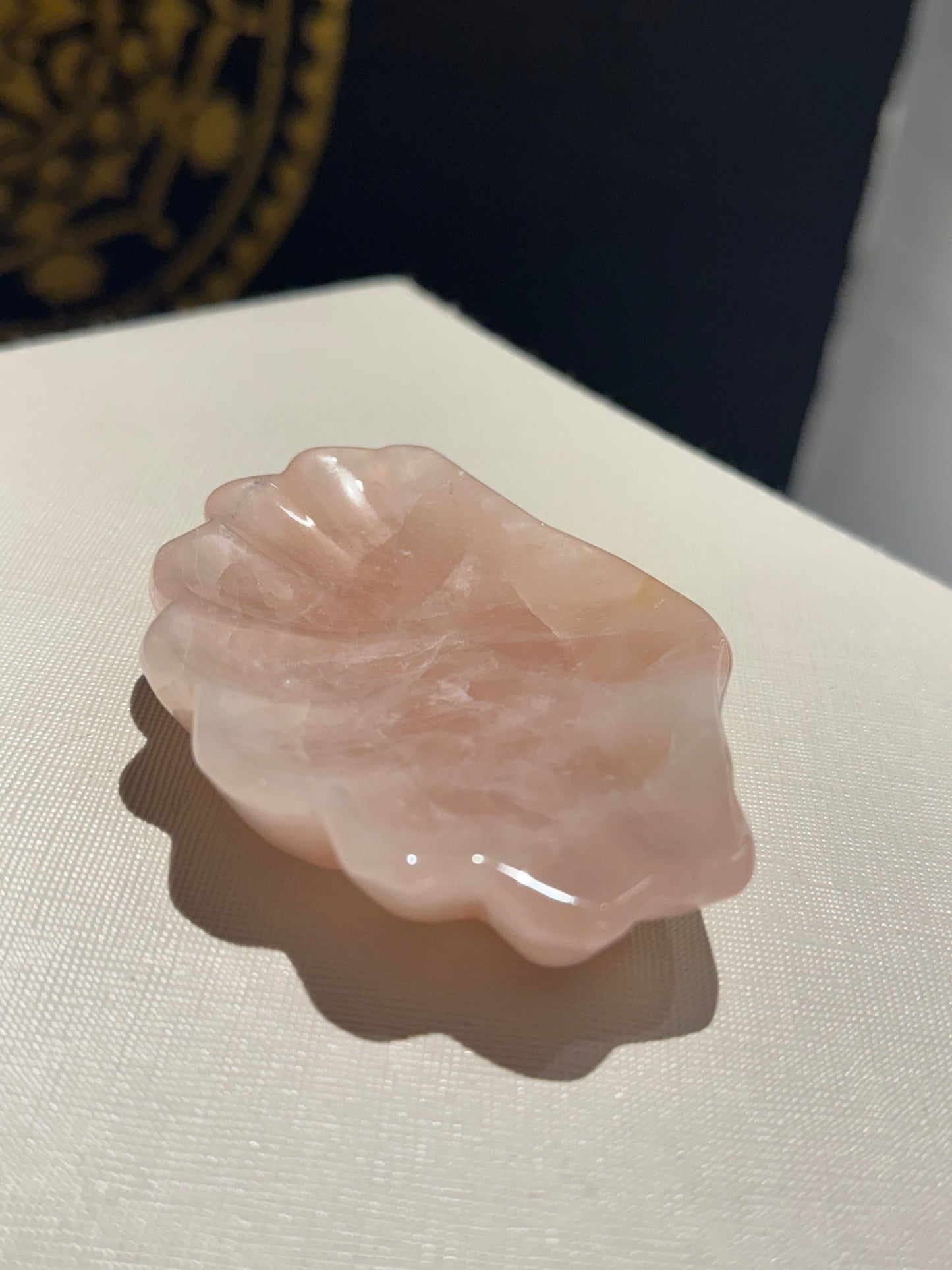 Rose Quartz Shell dish