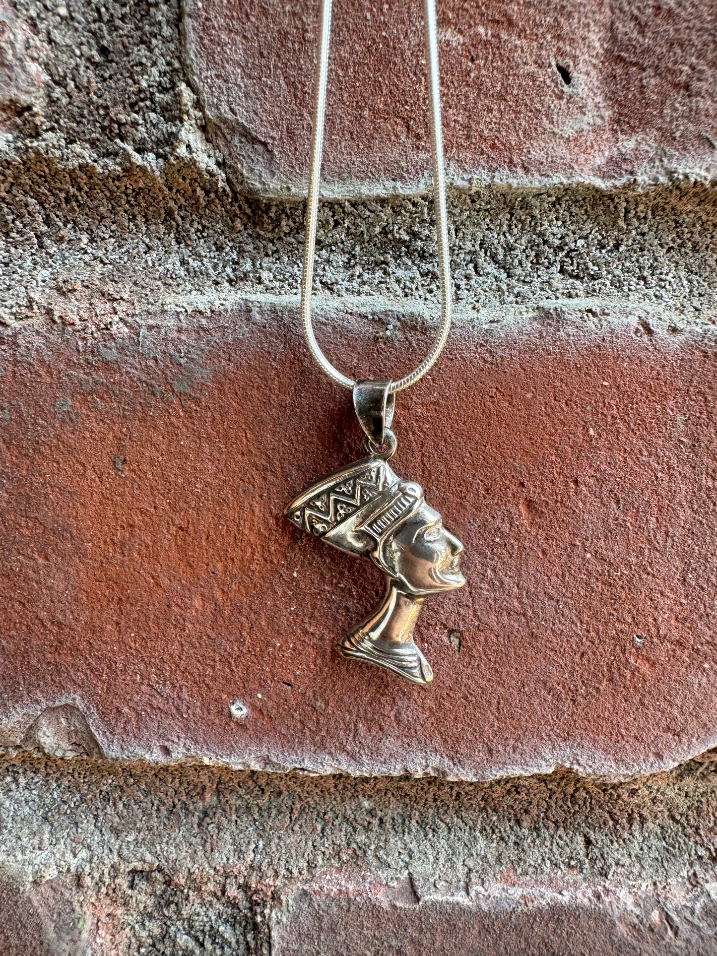 Egyptian God Silver Pendant