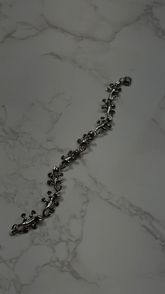 Lizard Silver Bracelet