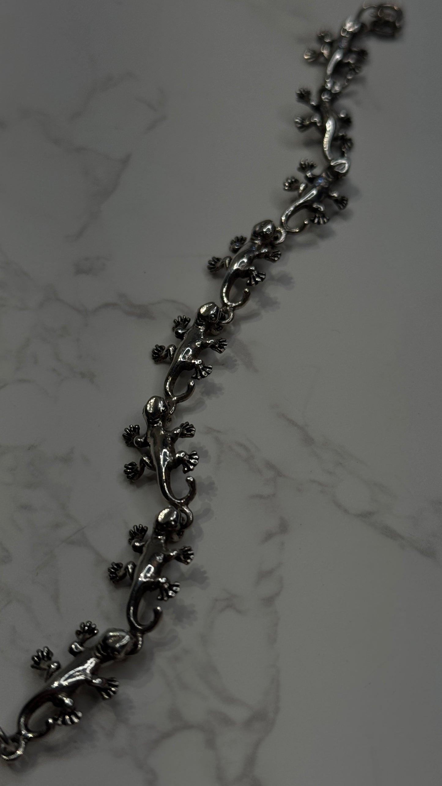 Lizard Silver Bracelet