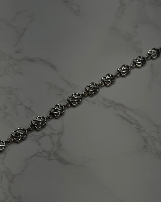 Celtic style silver bracelet