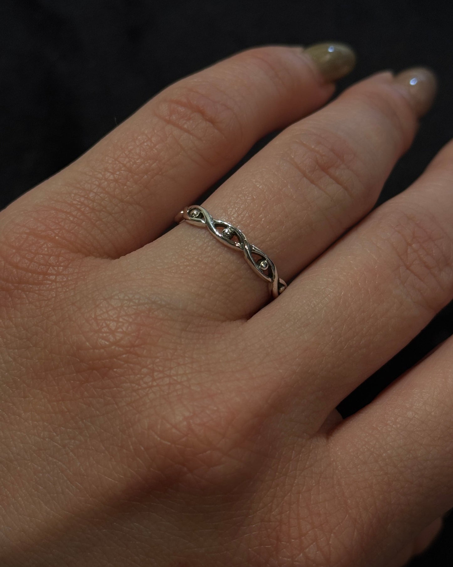 Evil Eye Solid Silver Ring