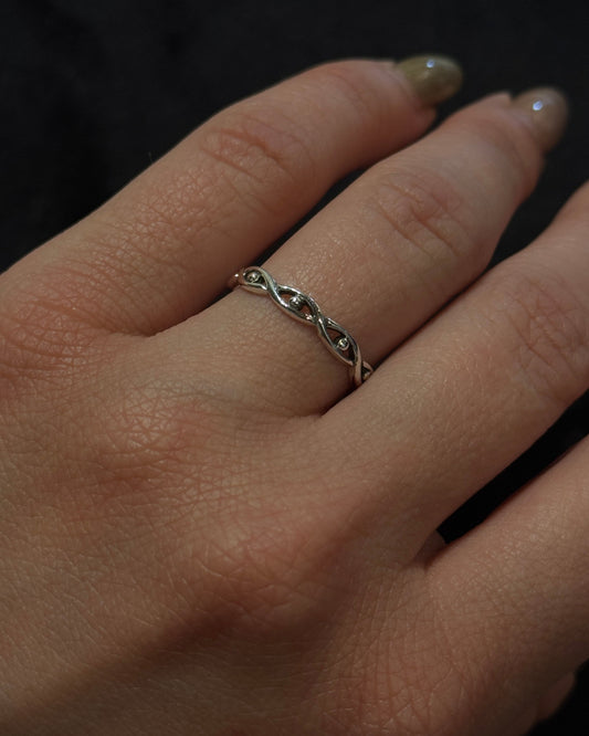 Evil Eye Solid Silver Ring