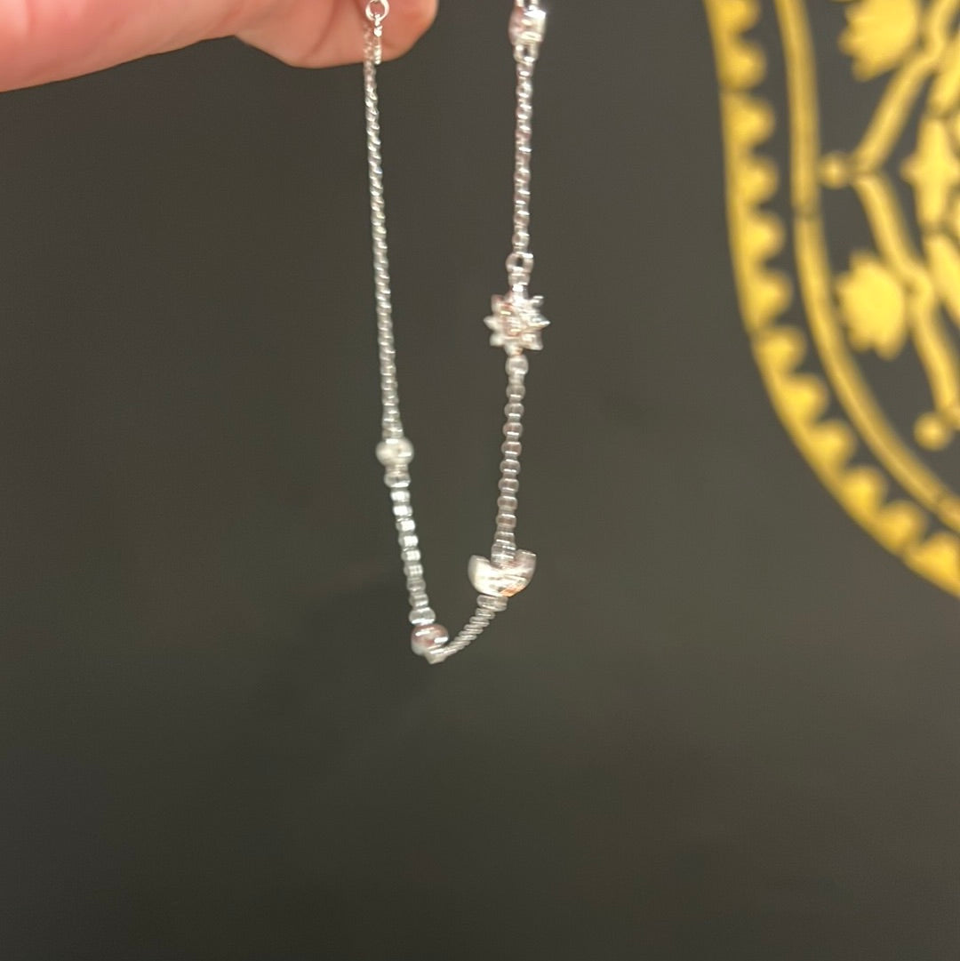 Sun and moon necklace