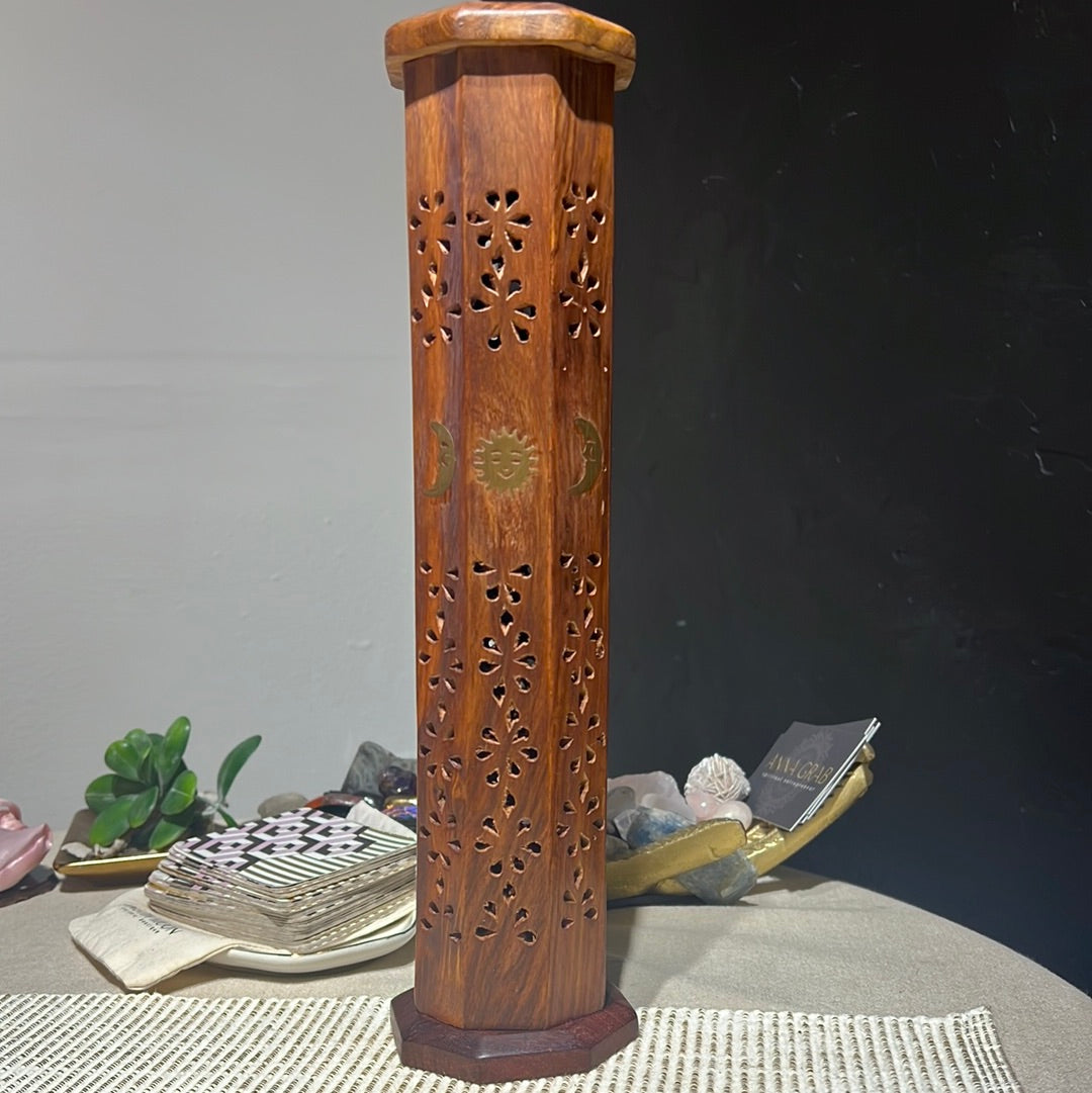Standing incense burner