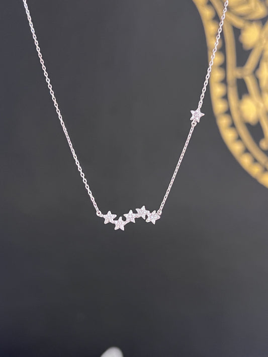 Star track necklace