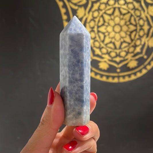 Blue Calcite Tower