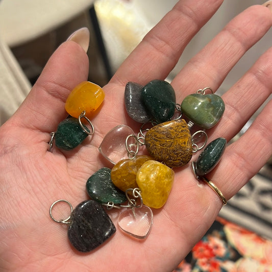 Crystal Heart pendants Assorted