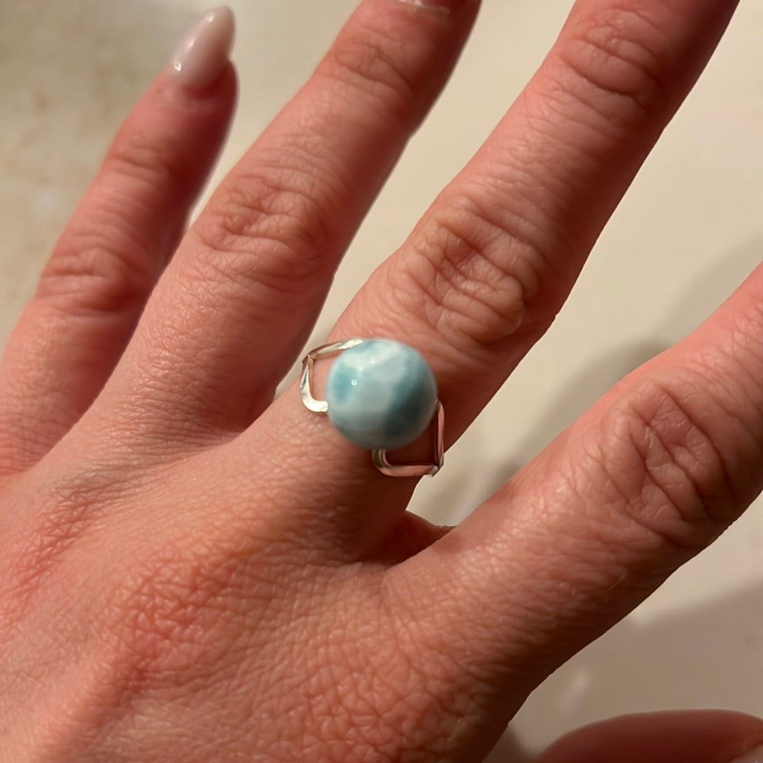 Larimar Ring 043