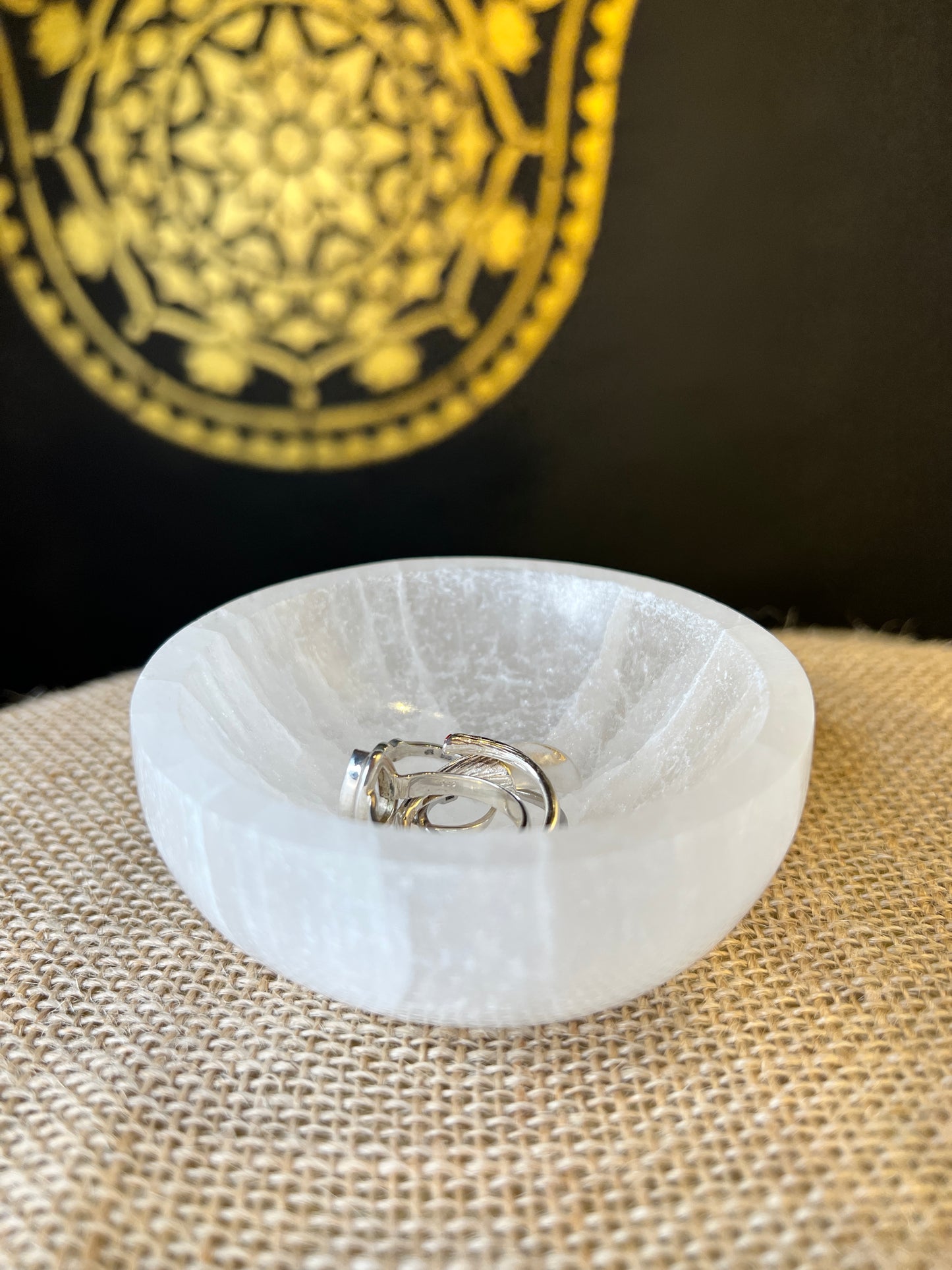 Selenite bowl small