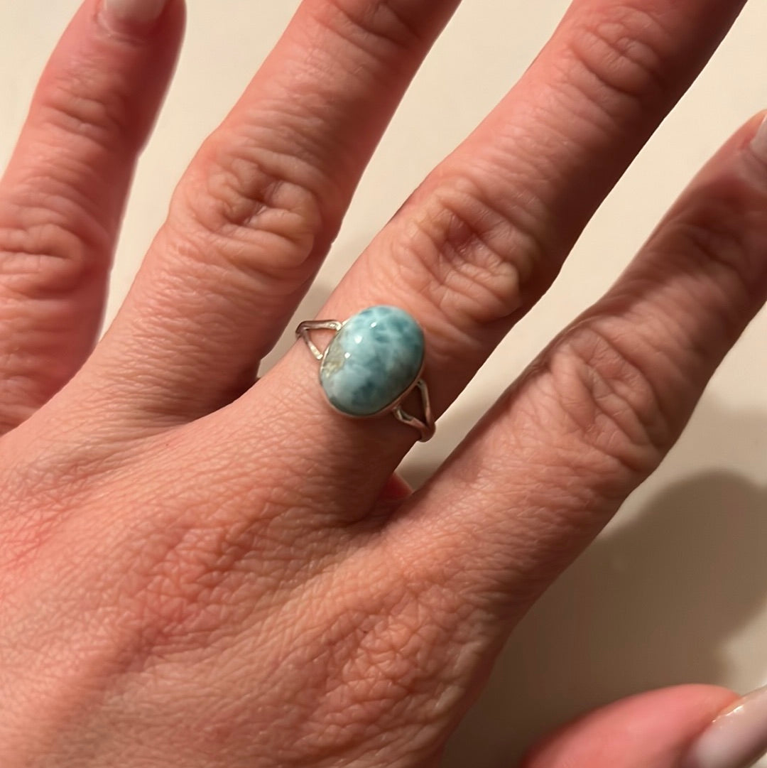 Larimar ring 040