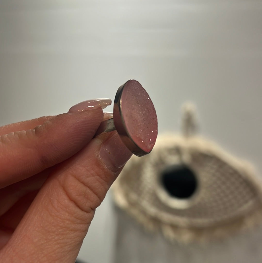 Druzy ring size 6