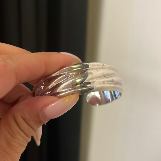 Silver Bracelet Bangle 08