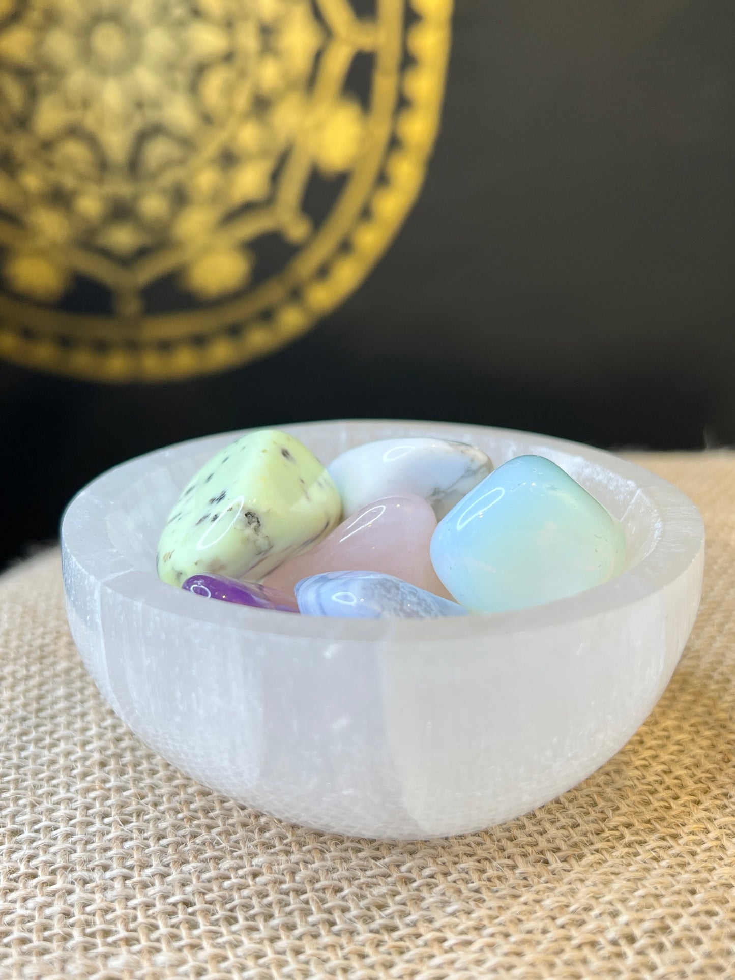 Selenite bowl small