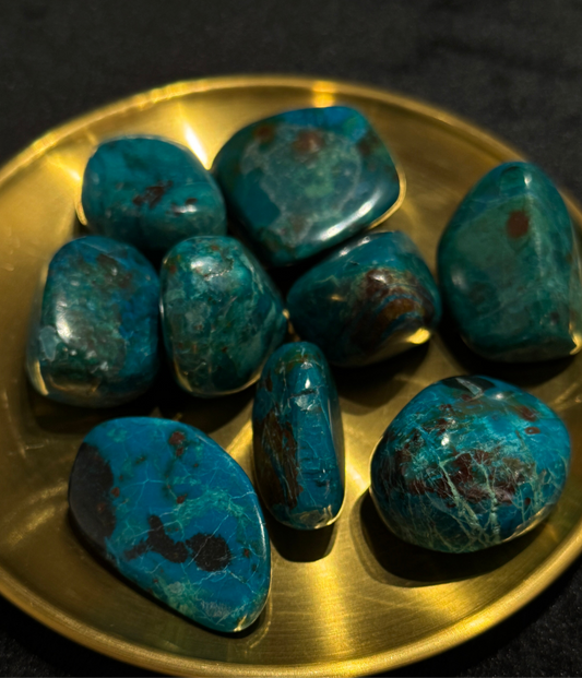 Chrysocolla Big Pocket Stone