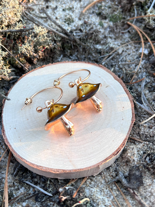 Woodland Mushroom Earrings