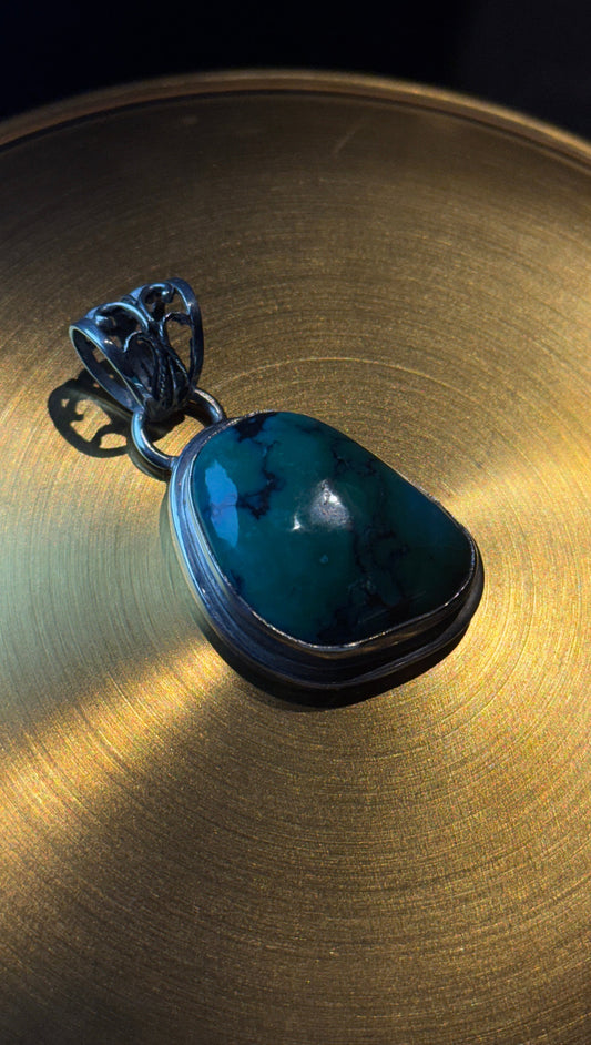African Turquoise Pendant