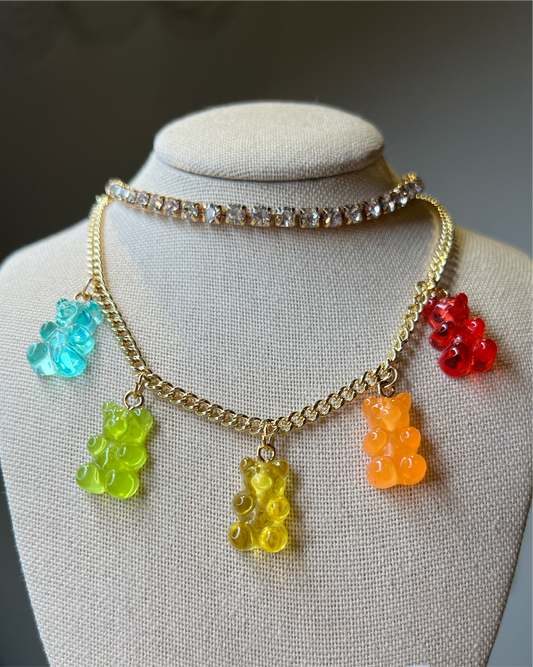Gummy Bears Gold Necklace