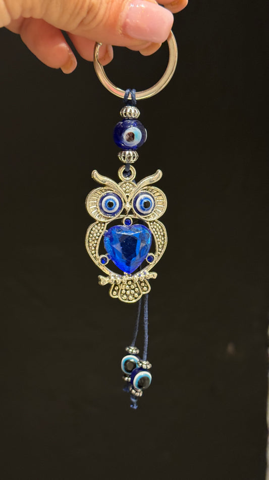 Owl Evil Eye Keychain