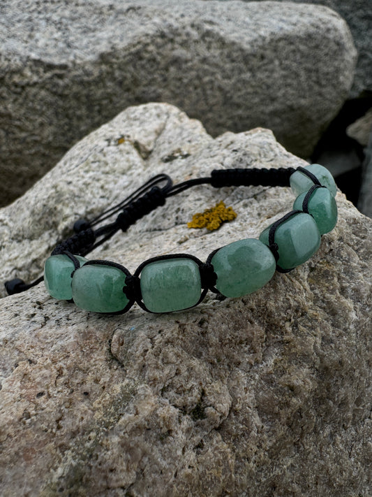 Aventurine crystal nugget bracelet