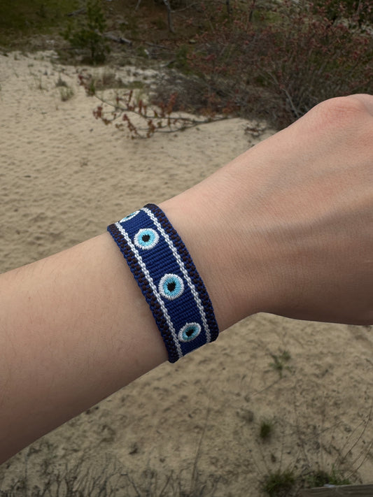 Nazar Evil Eye embroidered bracelet