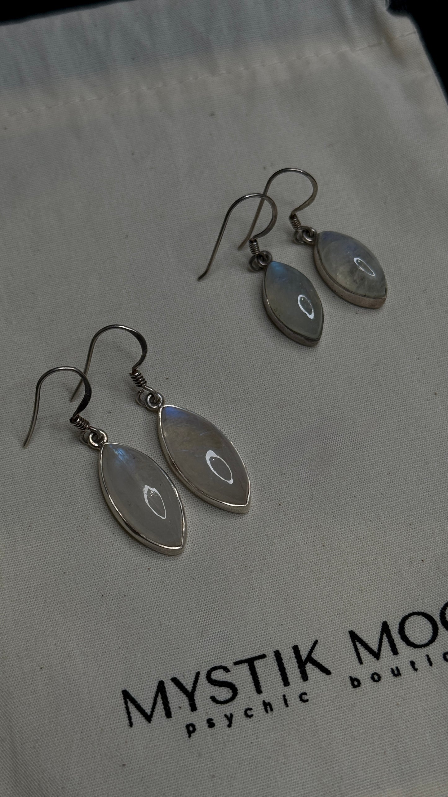 Marquise Moonstone Earrings