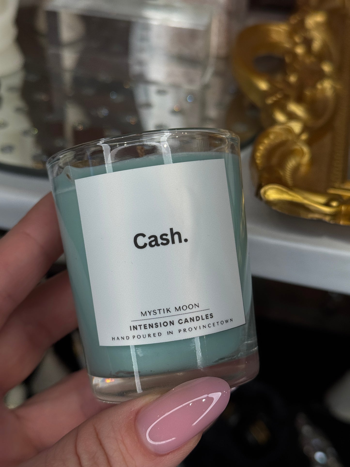 CASH. Intention candle by Mystik Moon