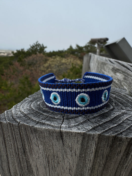 Nazar Evil Eye embroidered bracelet