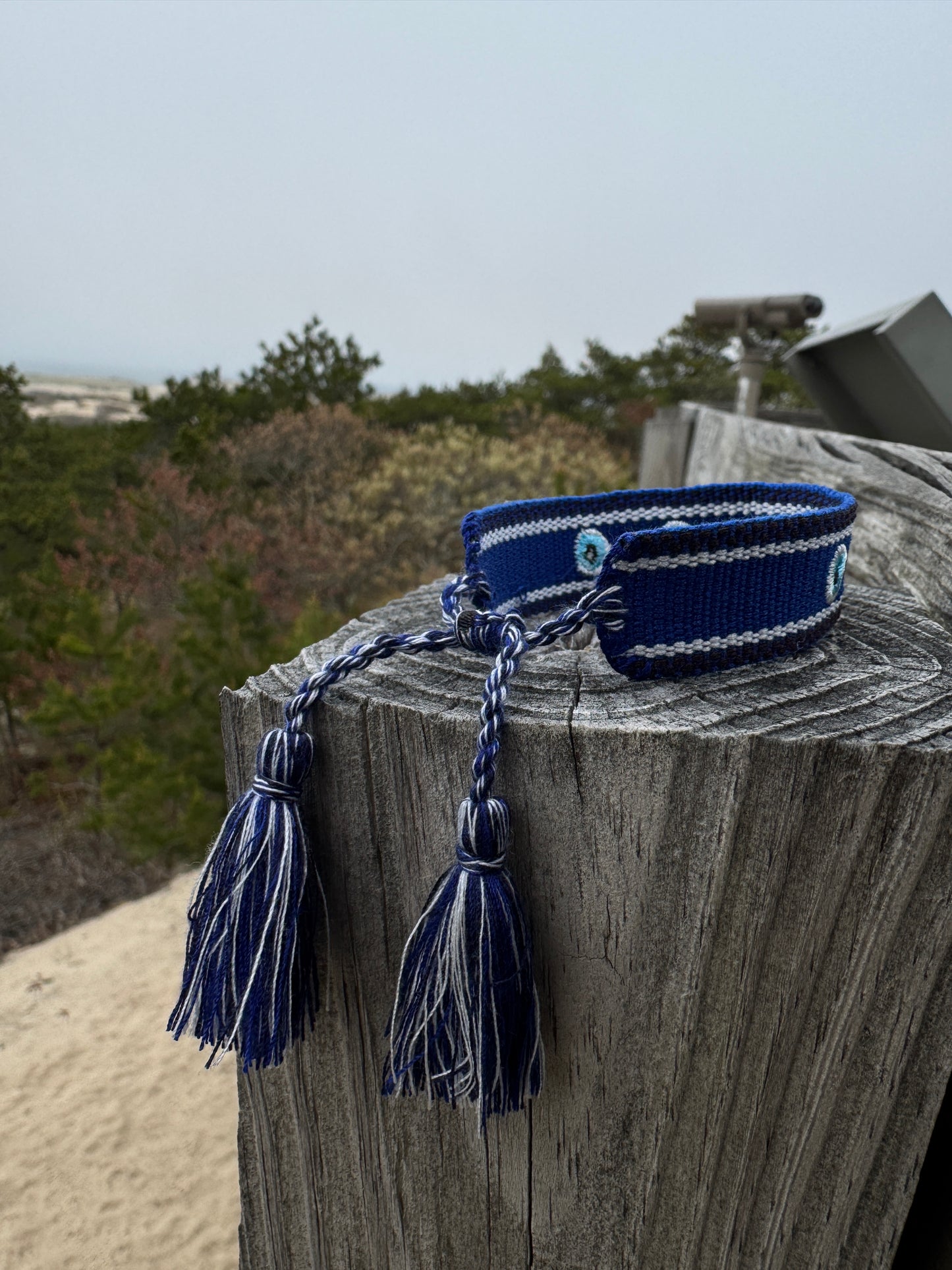 Nazar Evil Eye embroidered bracelet
