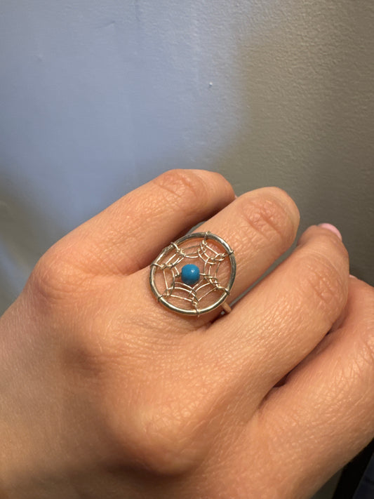 Silver ring web