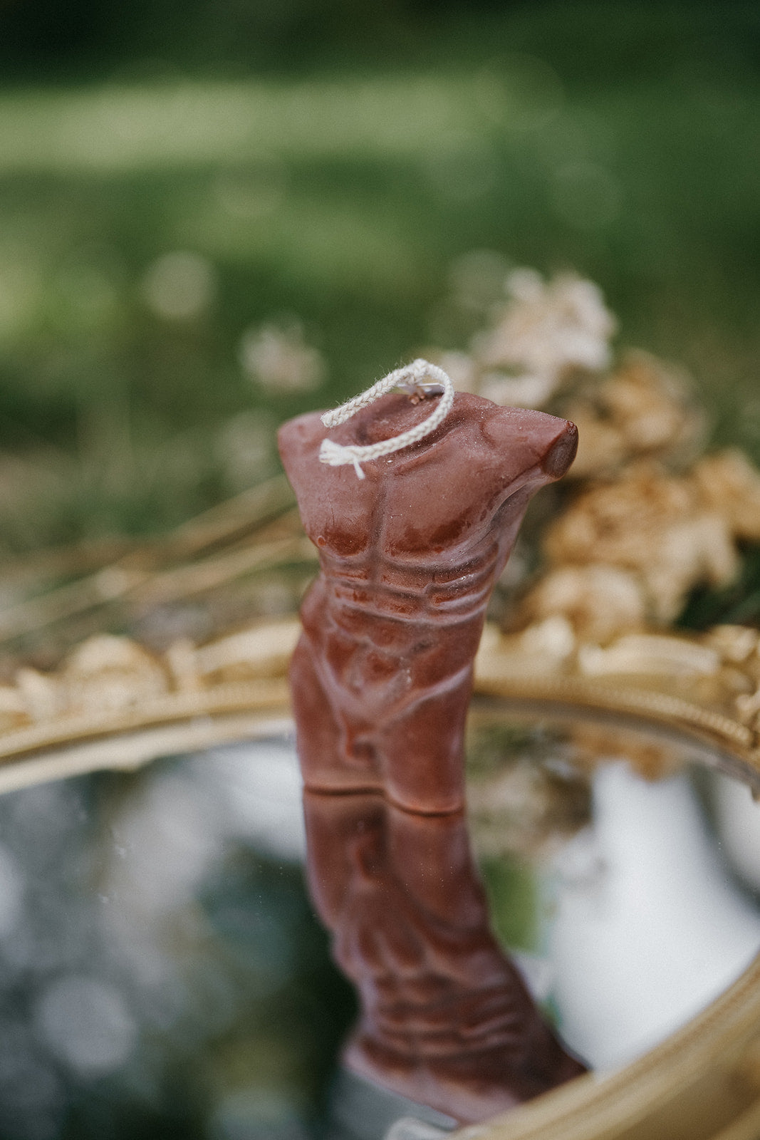 male body candle home decor
